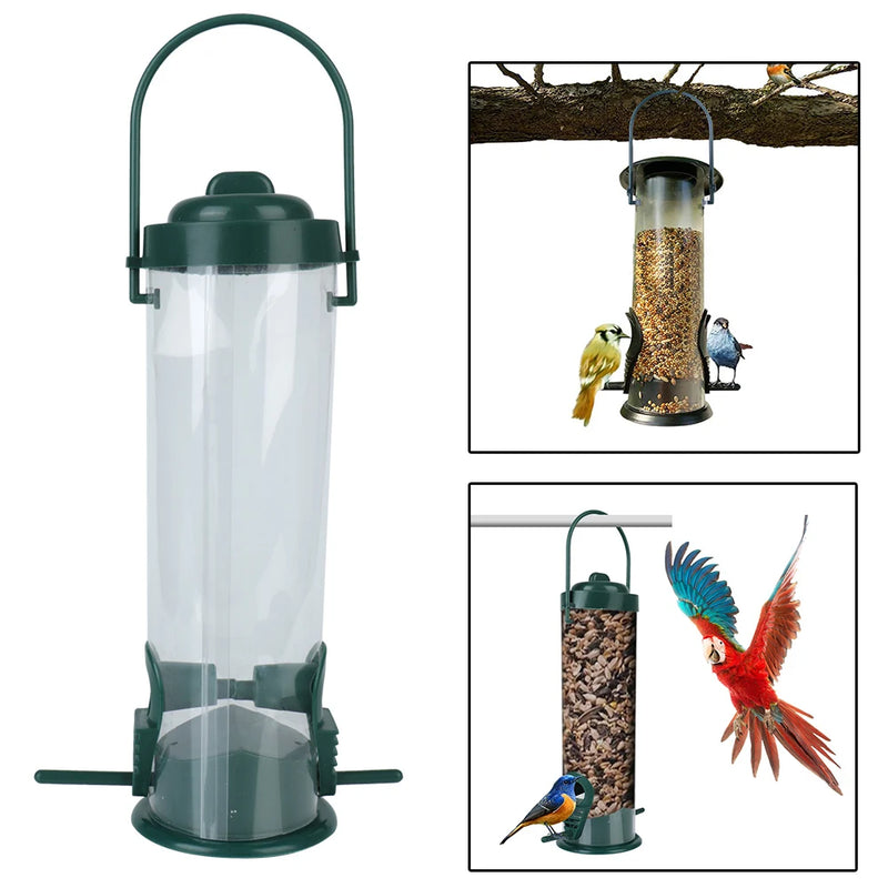 Garden Paddock Wild Bird Seed Feeder Bird Feeding Tool Pet Supplies Hanging Bird Feeder Outdoor Decoration