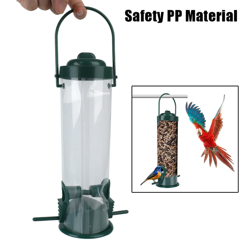 Garden Paddock Wild Bird Seed Feeder Bird Feeding Tool Pet Supplies Hanging Bird Feeder Outdoor Decoration