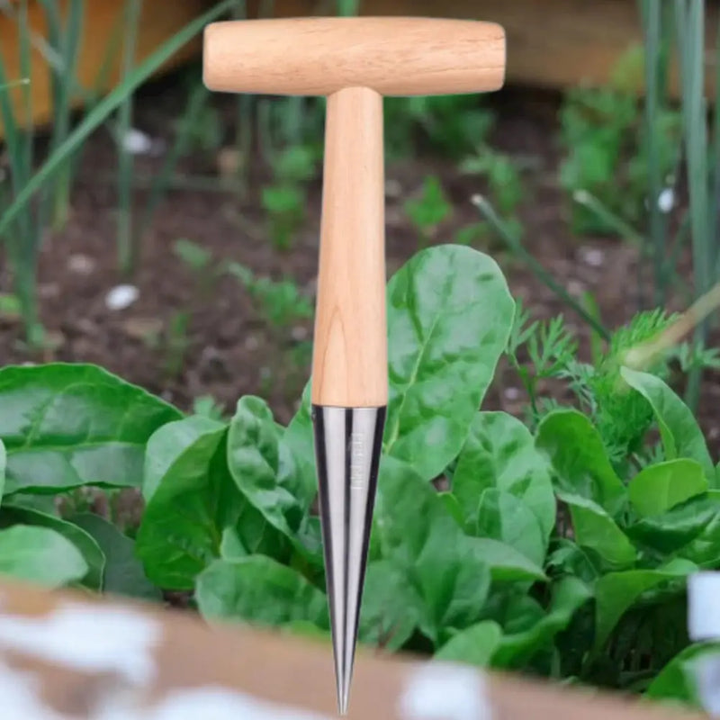 Home Gardening Wooden Planting Seeds And Bulbs Tools Hand Digger Seedling Remover Seedling Lifter Seed Planter Tool