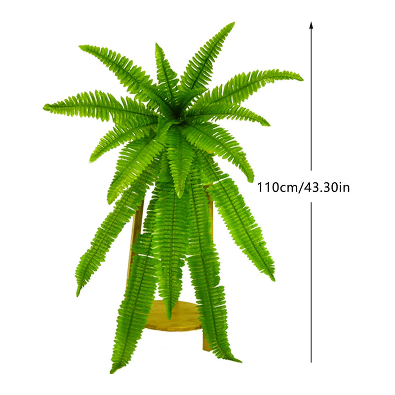 Large realistic simulated plants Faux Ferns Outdoor Planter Large UV Resistants Lifelike Artificial Fern artificial tree decor