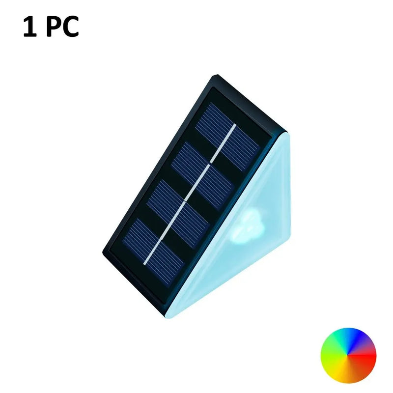Outdoor Solar Step Lights, Warm White ,Waterproof, Auto On, for Patio, Yard, Driveway, Porch Decoration