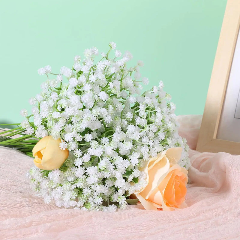 Artificial plastics Flower gypsophila Outdoor Garden Courtyard Home Vase table Wedding bridal bouquet DIY gift accessory
