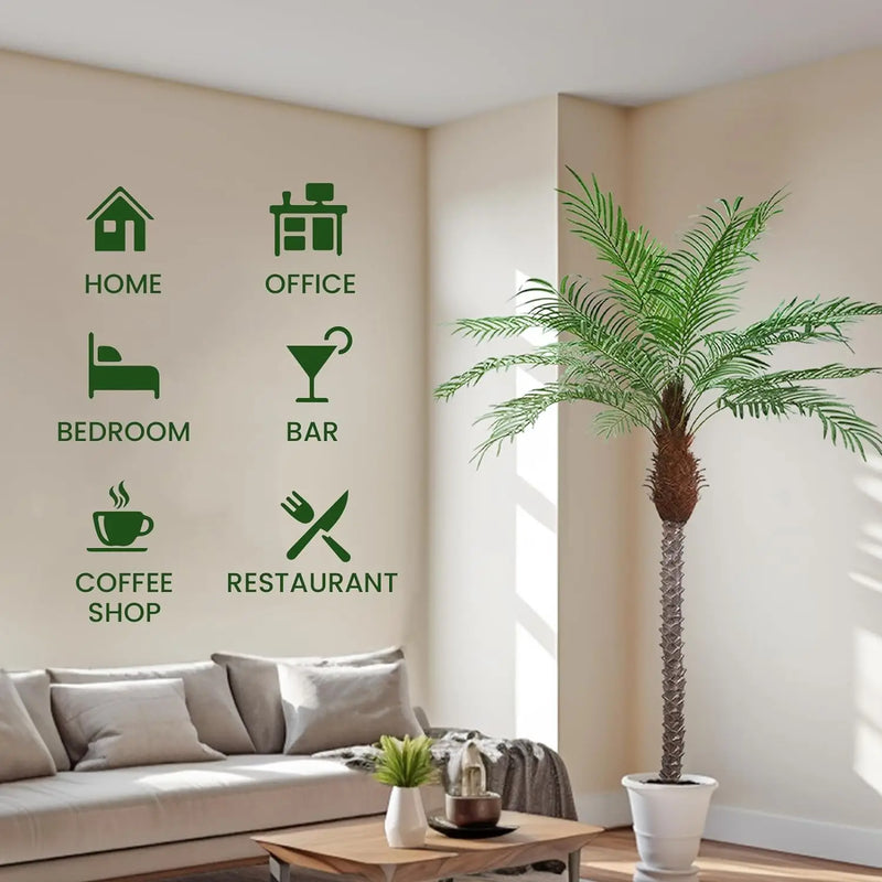 Large Artificial Coconut Tree Fake Palm for Outdoor Indoor Decor Hawaiian Simulation Plant