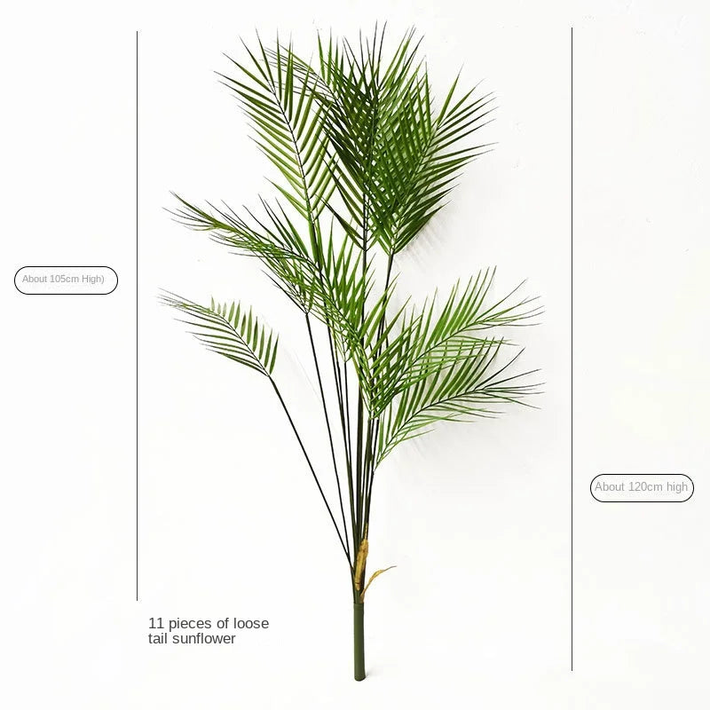 Large Artificial Palm Tree Green Tropical Fake Plants Flower Arrangement Props Home Decoration Hotel Office Party Deco Accessori