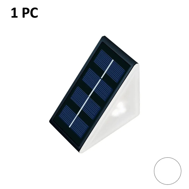 Outdoor Solar Step Lights, Warm White ,Waterproof, Auto On, for Patio, Yard, Driveway, Porch Decoration