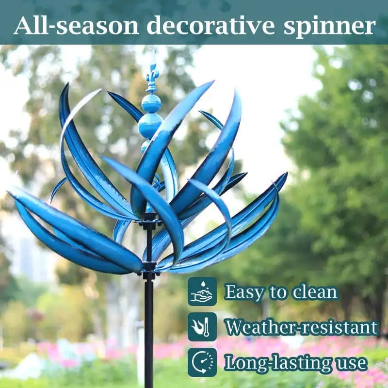 Wind Spinner, Metal Windmill, 3D Wind Powered Kinetic Sculpture, Lawn Metal Wind Spinners Yard and Garden Decor