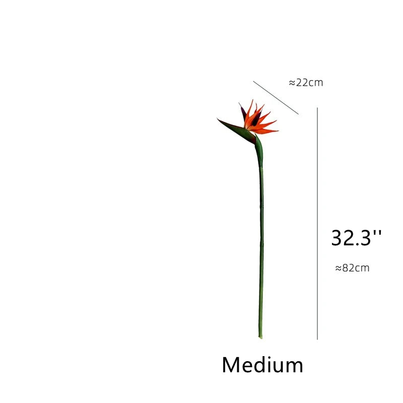 Large Bird of Paradise Artificial Tropical Flower Faux Heaven Bird Plant for Home Office Garden Decor Flower Arrangement