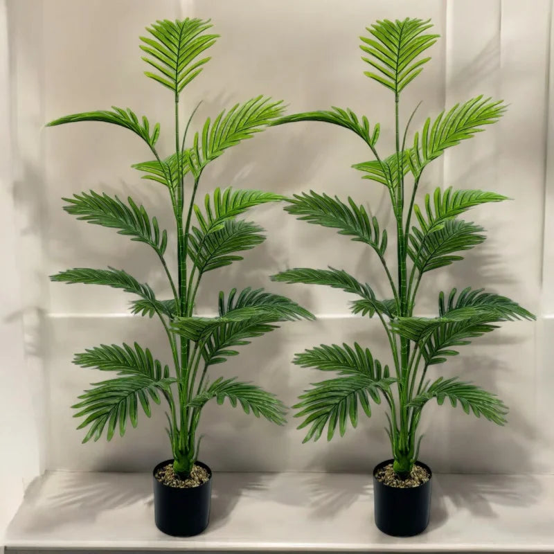 Large Artificial Palm Plant15Leaf - Perfect choice for home and office decoration,Indoor and outdoor use,Not including the basin