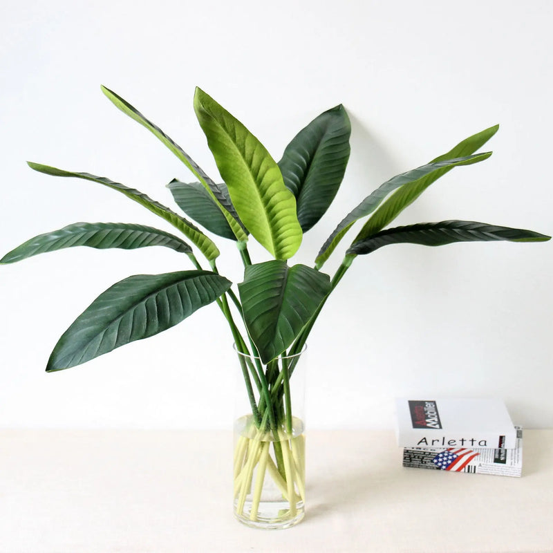 Large Bird of Paradise Artificial Tropical Flower Faux Heaven Bird Plant for Home Office Garden Decor Flower Arrangement