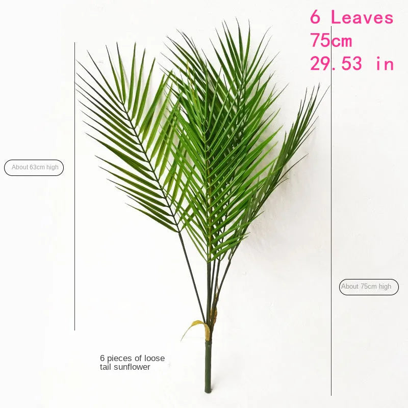 Large Artificial Palm Tree Green Tropical Fake Plants Flower Arrangement Props Home Decoration Hotel Office Party Deco Accessori