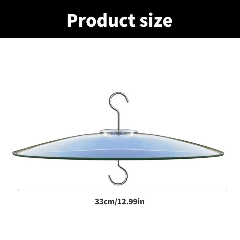 Outdoor Bird Feeders Rain Cover Weatherproof Rain Guard Clear Dome Cover Umbrella Squirrels Baffles for Hummingbirds