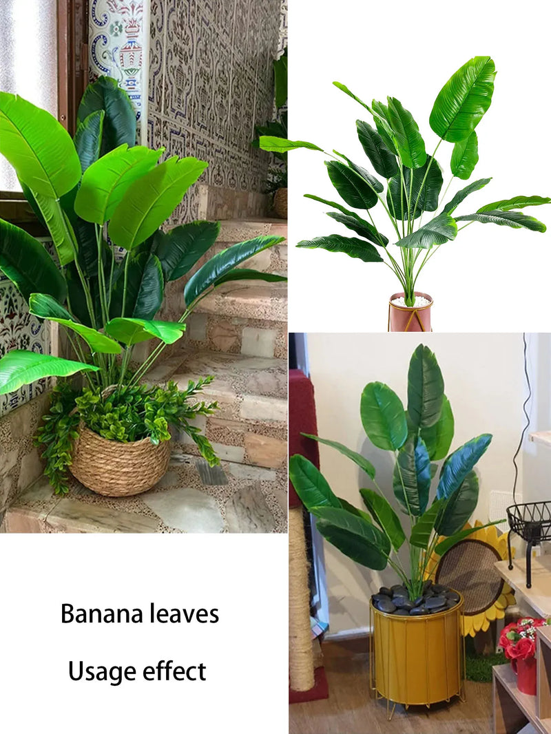 1pc Large Artificial Areca Palm Plant In Pot Plant Faux Tropical Plants Tall Table Palm Tree Home Office Decoration Floor Decor