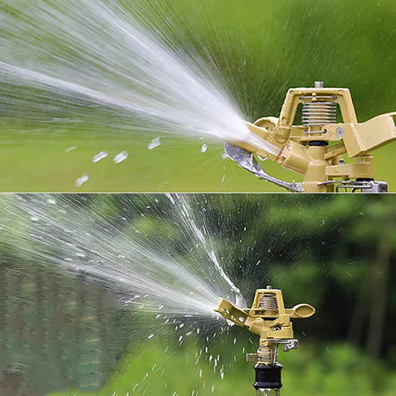 1/2"Male Thread Rotating Rocker Sprinkler Adjustable Impact Sprinkler Lawn Garden Park Orchard Field Irrigation Watering Nozzle