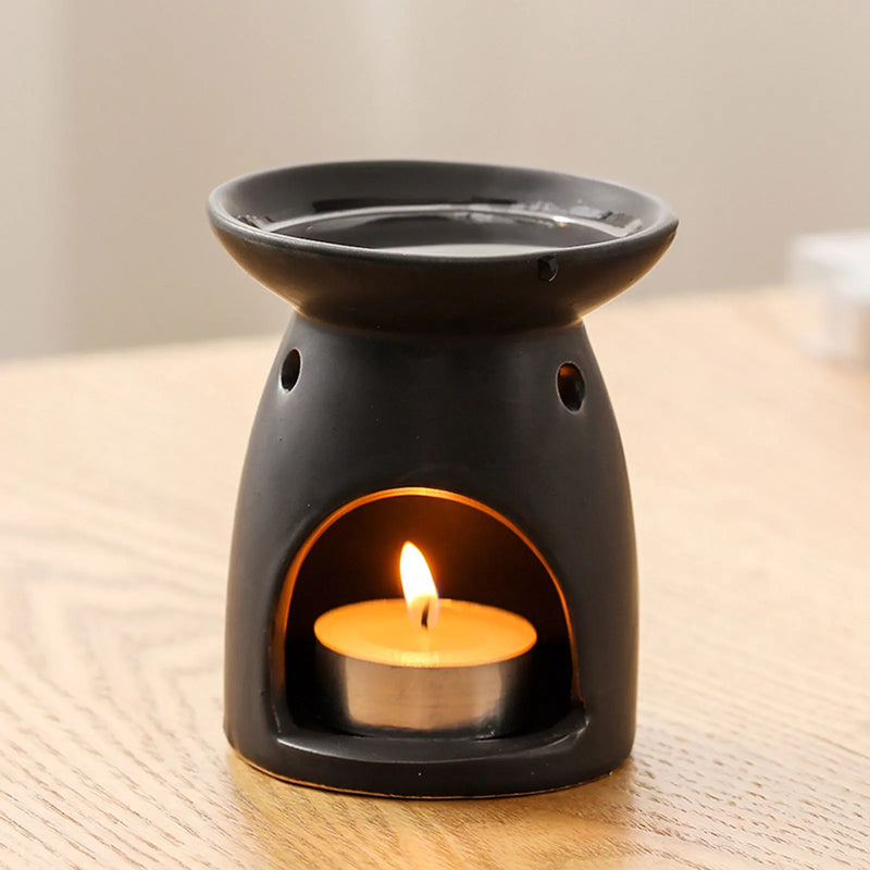 Ceramic Tealight Holder & Essential Oil Burner – Candle Warmer for Home & Office Decor