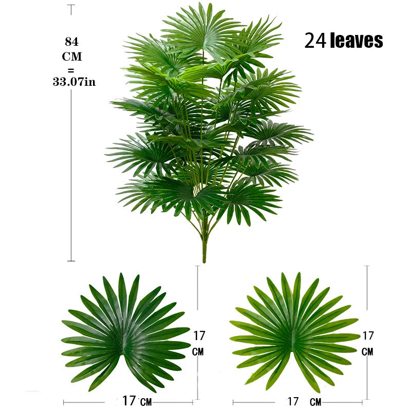 Artificial Tropical Tung Palm Tree large Floor Standing / Nordic Style Green Fake Plant Home Garden Decoration