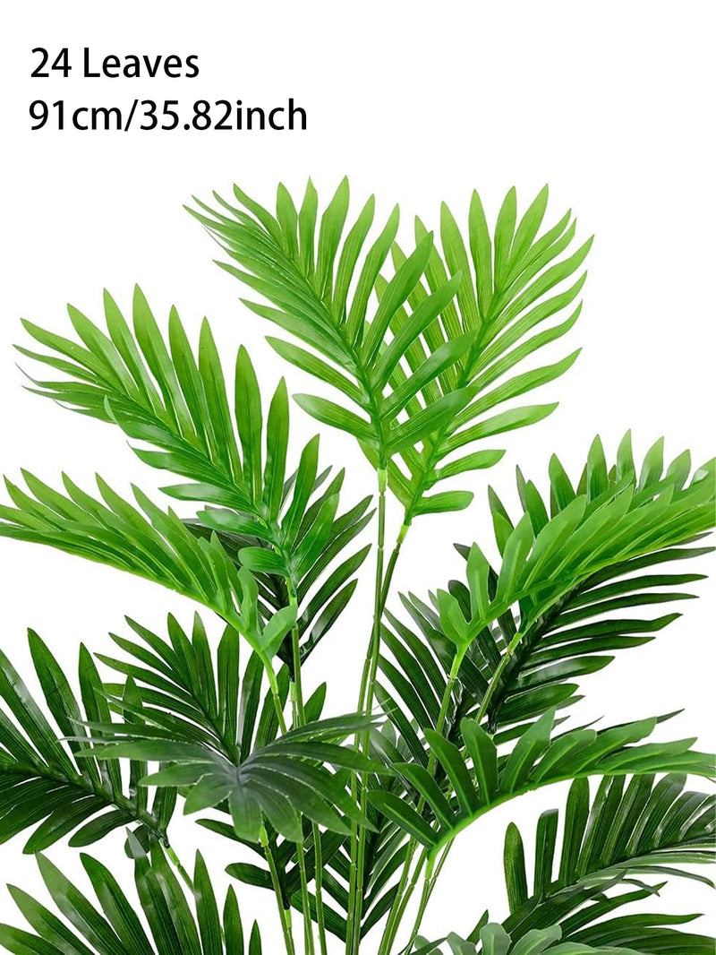 70-120cm Large Artificial Palm Tree Plastic Turtle Back Plants Leaf Schefflera Tropical Tree Home Office Party Outdoor Decor