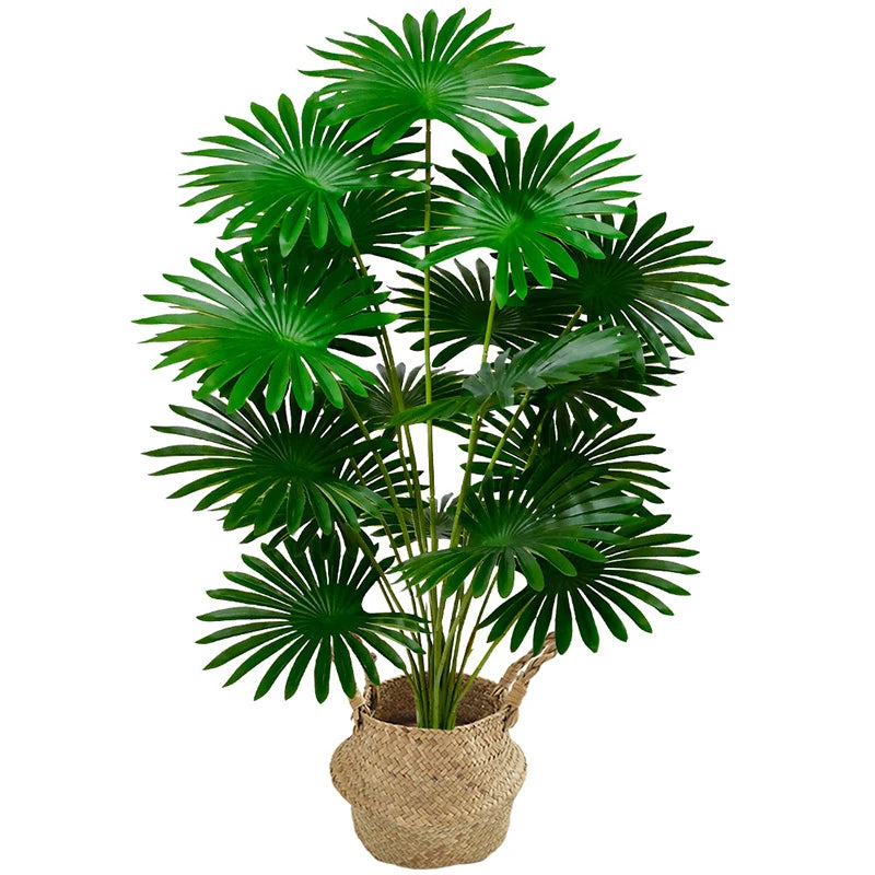 Artificial Tropical Tung Palm Tree large Floor Standing / Nordic Style Green Fake Plant Home Garden Decoration