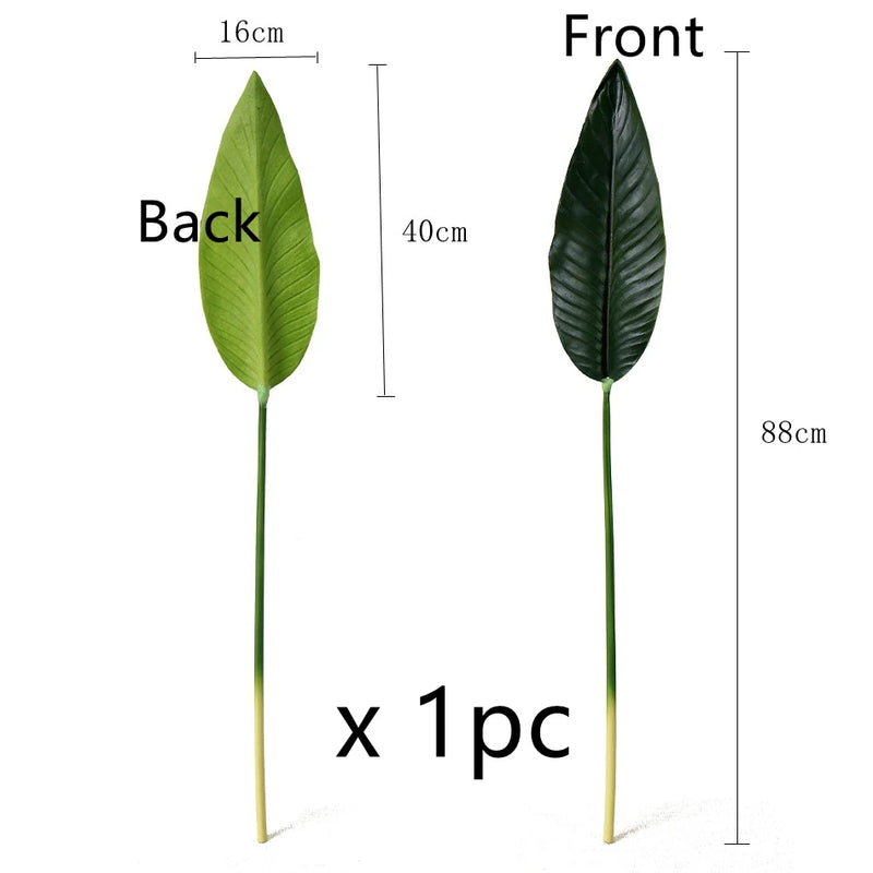Large Bird of Paradise Artificial Tropical Flower Faux Heaven Bird Plant for Home Office Garden Decor Flower Arrangement
