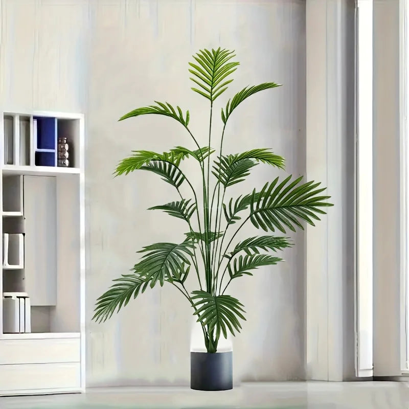 Large Artificial Palm Plant15Leaf - Perfect choice for home and office decoration,Indoor and outdoor use,Not including the basin