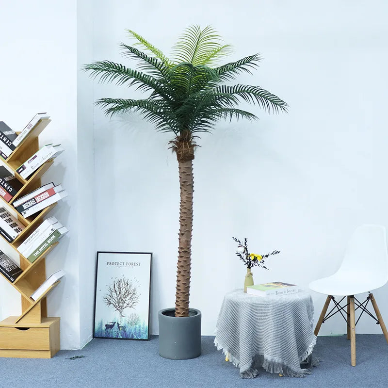 Large Artificial Coconut Tree Fake Palm for Outdoor Indoor Decor Hawaiian Simulation Plant
