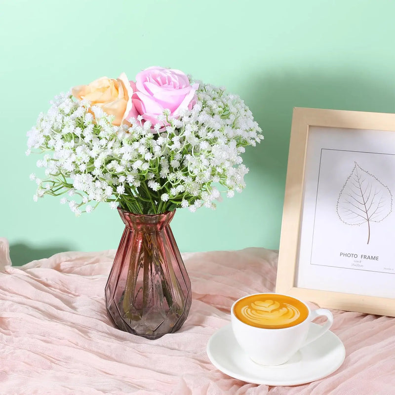 Artificial plastics Flower gypsophila Outdoor Garden Courtyard Home Vase table Wedding bridal bouquet DIY gift accessory