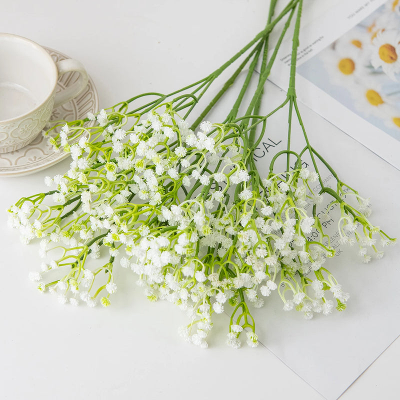 Artificial plastics Flower gypsophila Outdoor Garden Courtyard Home Vase table Wedding bridal bouquet DIY gift accessory