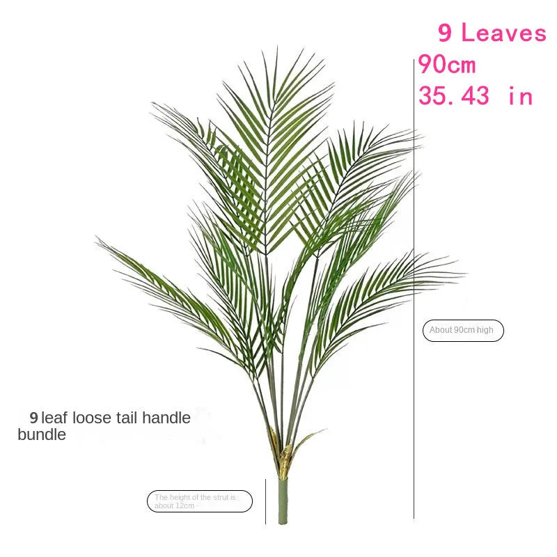 Large Artificial Palm Tree Green Tropical Fake Plants Flower Arrangement Props Home Decoration Hotel Office Party Deco Accessori