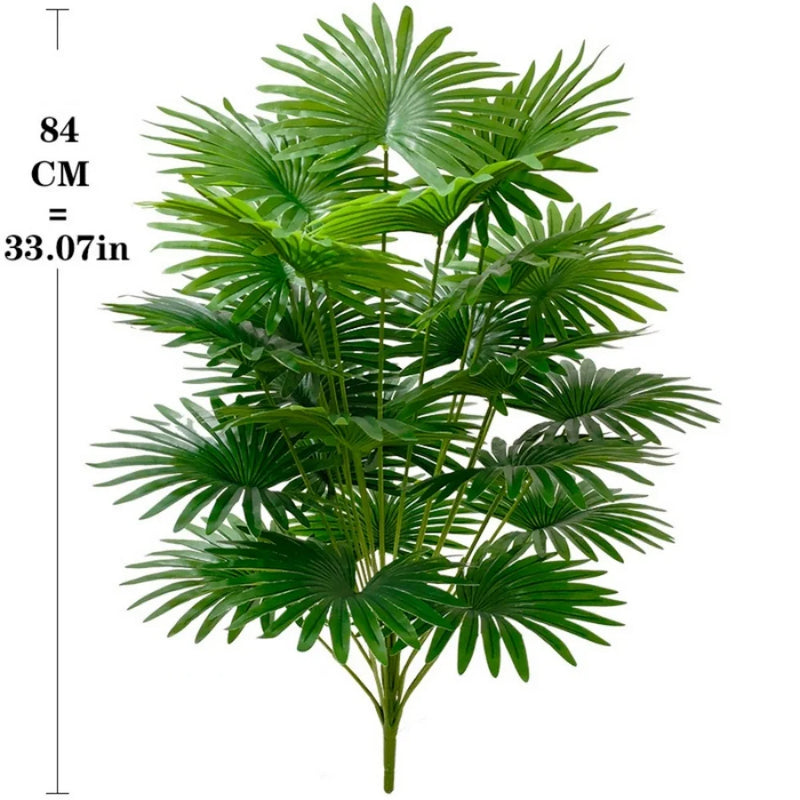 Large Size Artificial Palm Tree Plants Green Leaf Simulated Bonsai Potted Decoration Floor Home Garden Office Patry Decor Ornament
