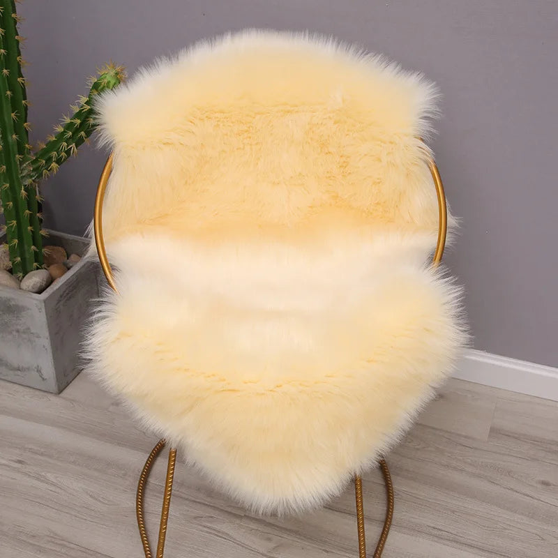 Fur Faux Sheepskin Soft Carpet Living Room Area Rugs Bedroom Bedside Furry Decoration Fluffy Imitation Wool Chair Sofa Cushion