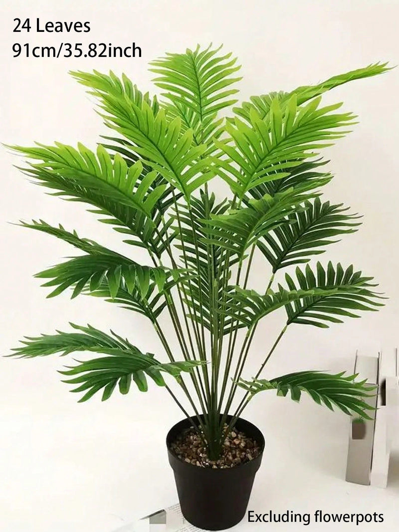 1pc Large Artificial Palm Plants Leaves Faux Fake Tropical Large Palm Tree Imitation Leaf Home Floor Decoration 70-120cm