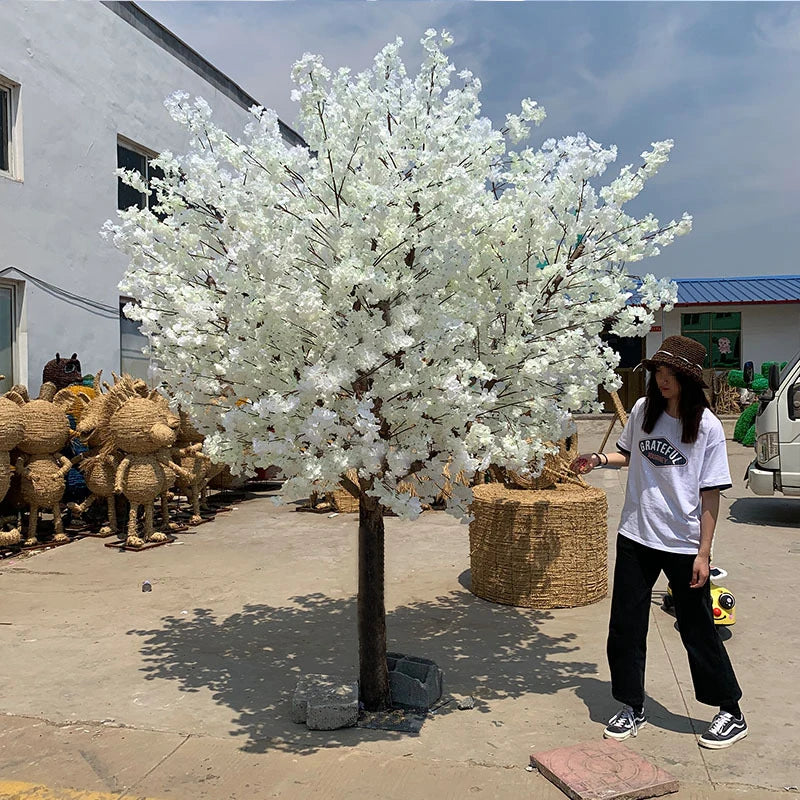 Artificial Cherry Tree for Home Decoration, Maple Tree, Wedding Decoration, Christmas Holiday Party, Hotel Mall