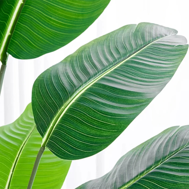 Artificial Plants Large Tropical Palm Tree Fake Banana Plants Leaves Real Touch Plastic Monstera For Home Garden Party Decor