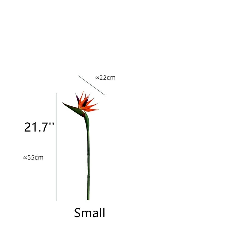 Large Bird of Paradise Artificial Tropical Flower Faux Heaven Bird Plant for Home Office Garden Decor Flower Arrangement