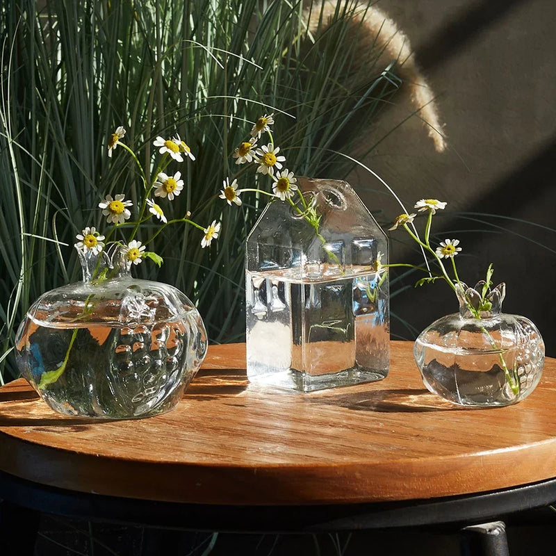 Transparent Angel Hydroponic Vase – Elegant Glass Flowerpot for Home & Desk Decor