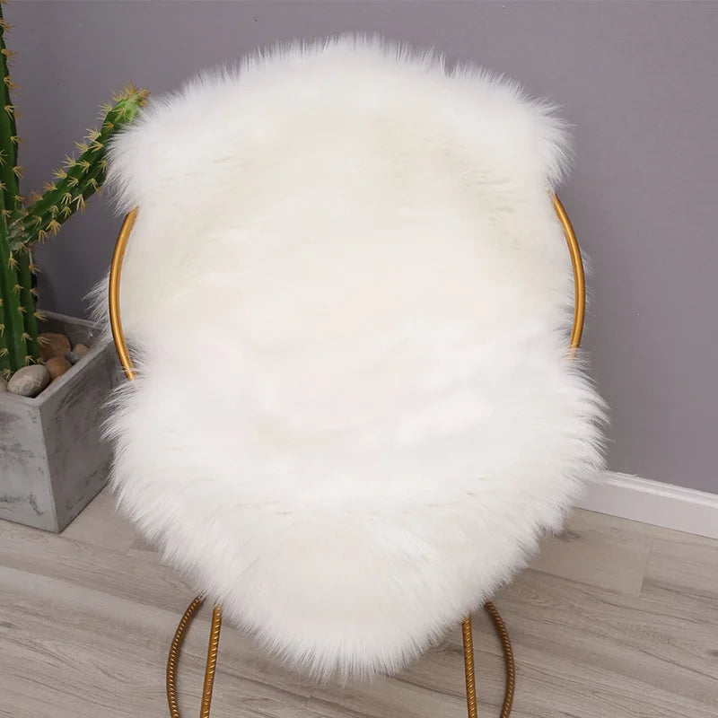 Fur Faux Sheepskin Soft Carpet Living Room Area Rugs Bedroom Bedside Furry Decoration Fluffy Imitation Wool Chair Sofa Cushion