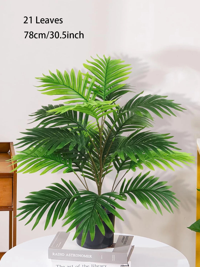 1pc Large Artificial Palm Plants Leaves Faux Fake Tropical Large Palm Tree Imitation Leaf Home Floor Decoration 70-120cm