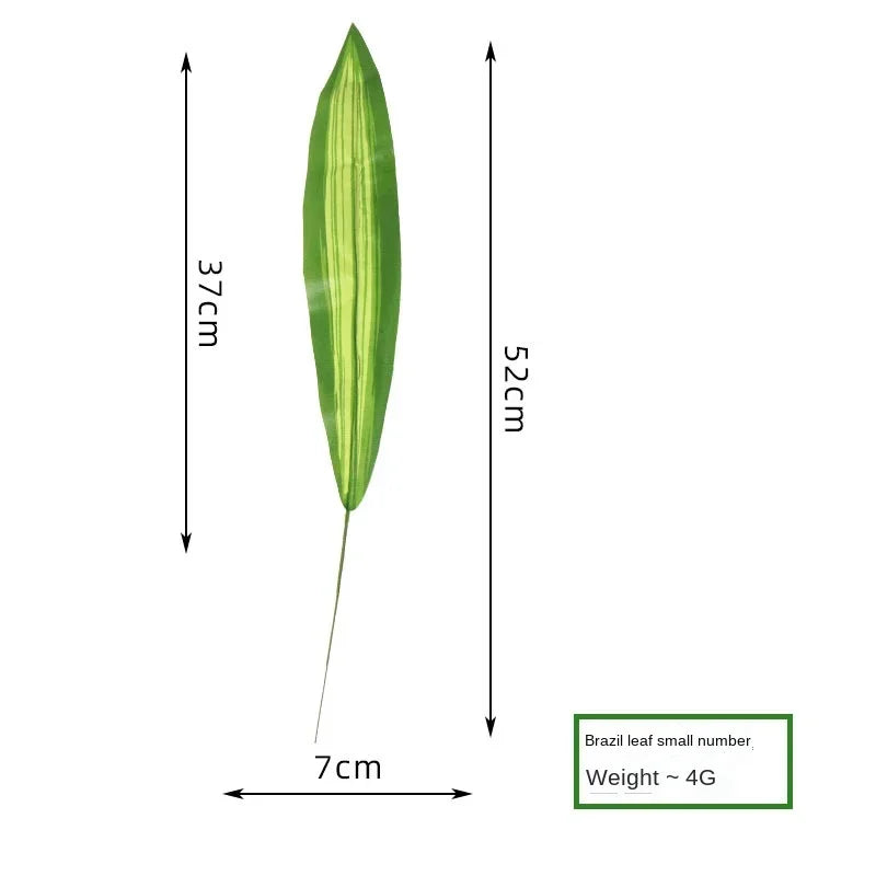 10PCS Palm Artificial Plants Leaves Decorations Faux Large Tropical Palm Leaves for Home Kitchen Party Flowers Wedding Decor