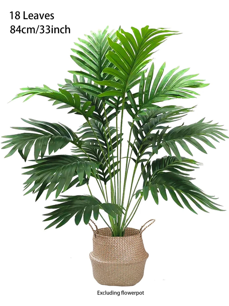 70-120cm Large Artificial Palm Tree Plastic Turtle Back Plants Leaf Schefflera Tropical Tree Home Office Party Outdoor Decor