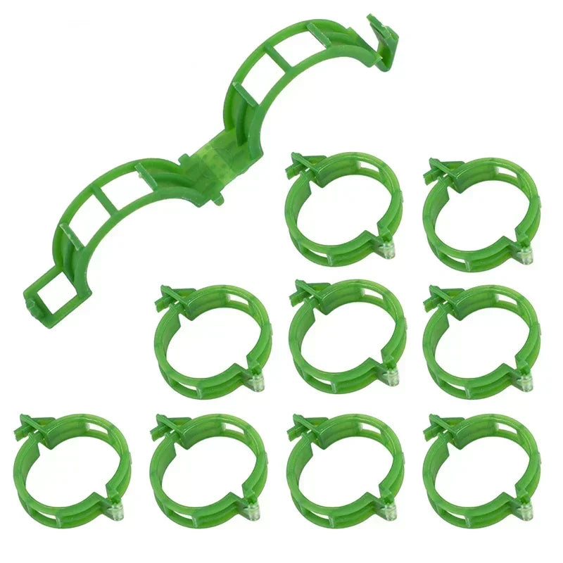 Reusable Plastic Plant Support Clips – Grafting & Vine Protection for Tomatoes & Vegetables