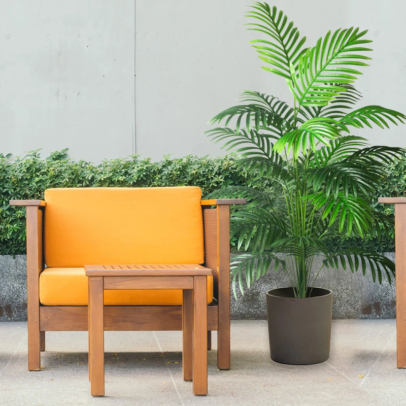 90/120cm Large Artificial Tropical Palm Tree Fake Coconut Tree Branch Plastic Green Turtle Back Leaves for Home Office Decora