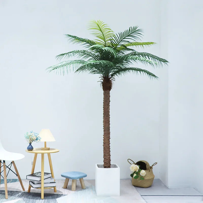 Large Artificial Coconut Tree Fake Palm for Outdoor Indoor Decor Hawaiian Simulation Plant