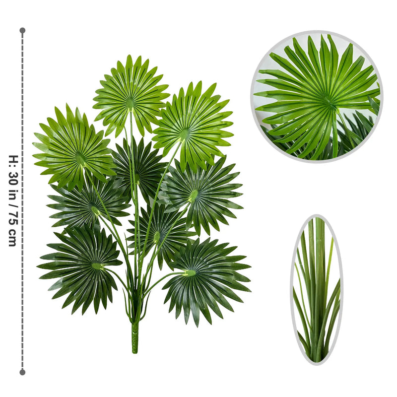 55-110CM Artificial Palm Plant Branch Faux Plant Monstera large leaf Ornament indoor fake Plant for Home Office Room Decoration