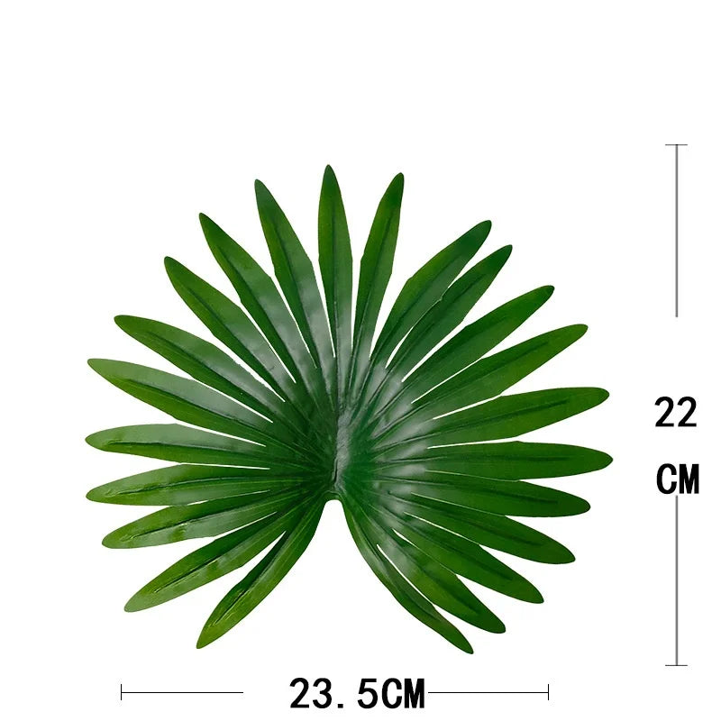 Large Size Artificial Palm Tree Plants Green Leaf Simulated Bonsai Potted Decoration Floor Home Garden Office Patry Decor Ornament
