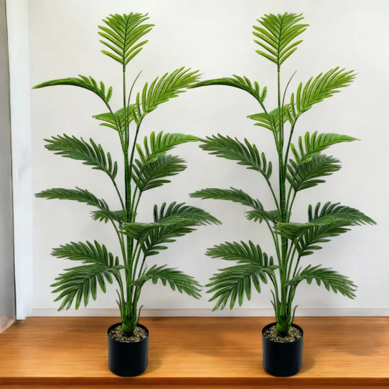 Large Artificial Palm Plant15Leaf - Perfect choice for home and office decoration,Indoor and outdoor use,Not including the basin