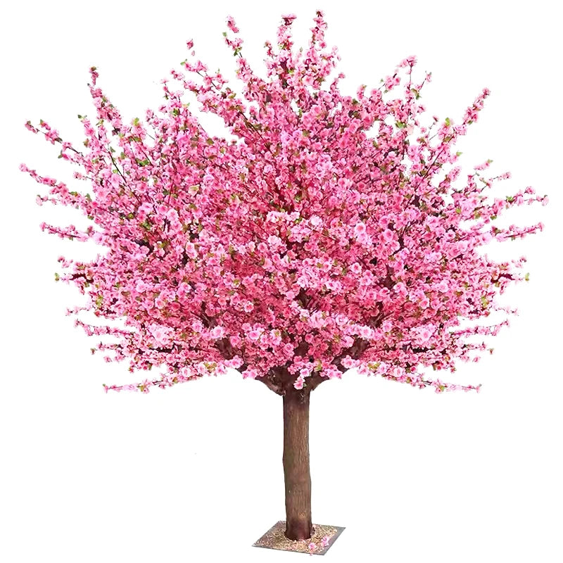 Artificial Peach Tree for Christmas, Simulation Cherry Tree, Outdoor Garden, Large Wishing Peach Tree, Wedding Center Decoration