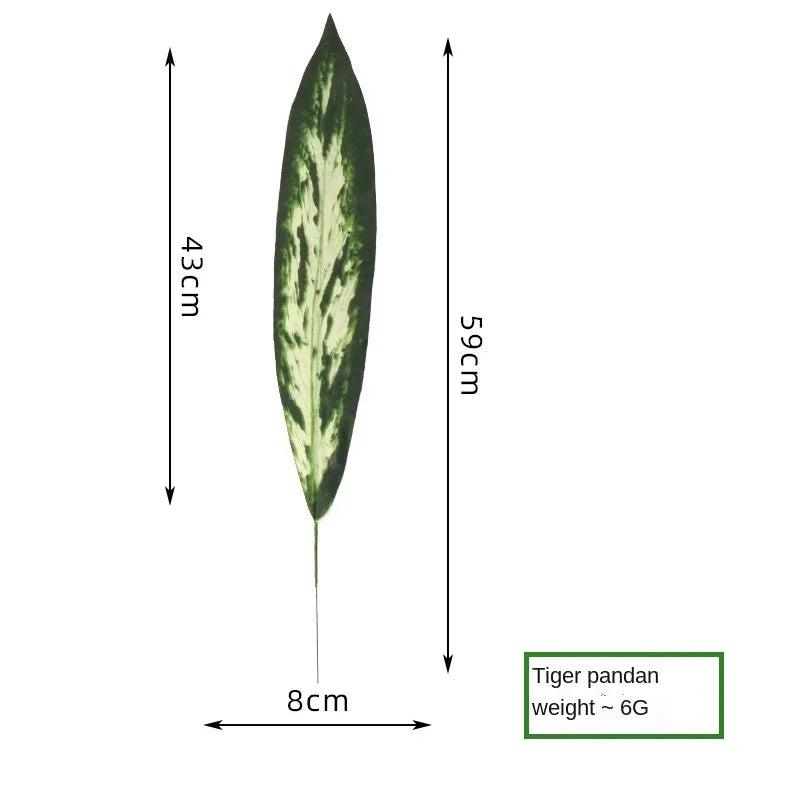 10PCS Palm Artificial Plants Leaves Decorations Faux Large Tropical Palm Leaves for Home Kitchen Party Flowers Wedding Decor