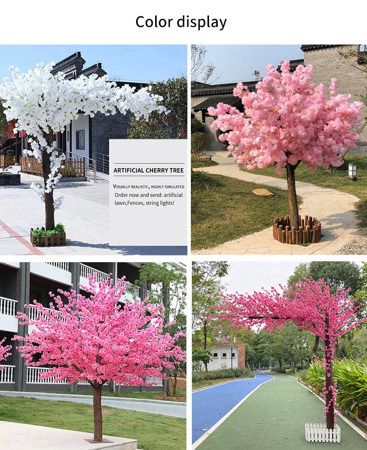 Artificial Cherry Tree for Home Decoration, Maple Tree, Wedding Decoration, Christmas Holiday Party, Hotel Mall