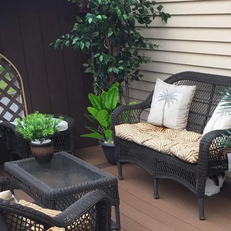 32" Artificial Bird of Paradise Plants 18 Leaves Faux Banana Tree Tropical Turtle Large Palm Leaf Fern Bushes Shrubs