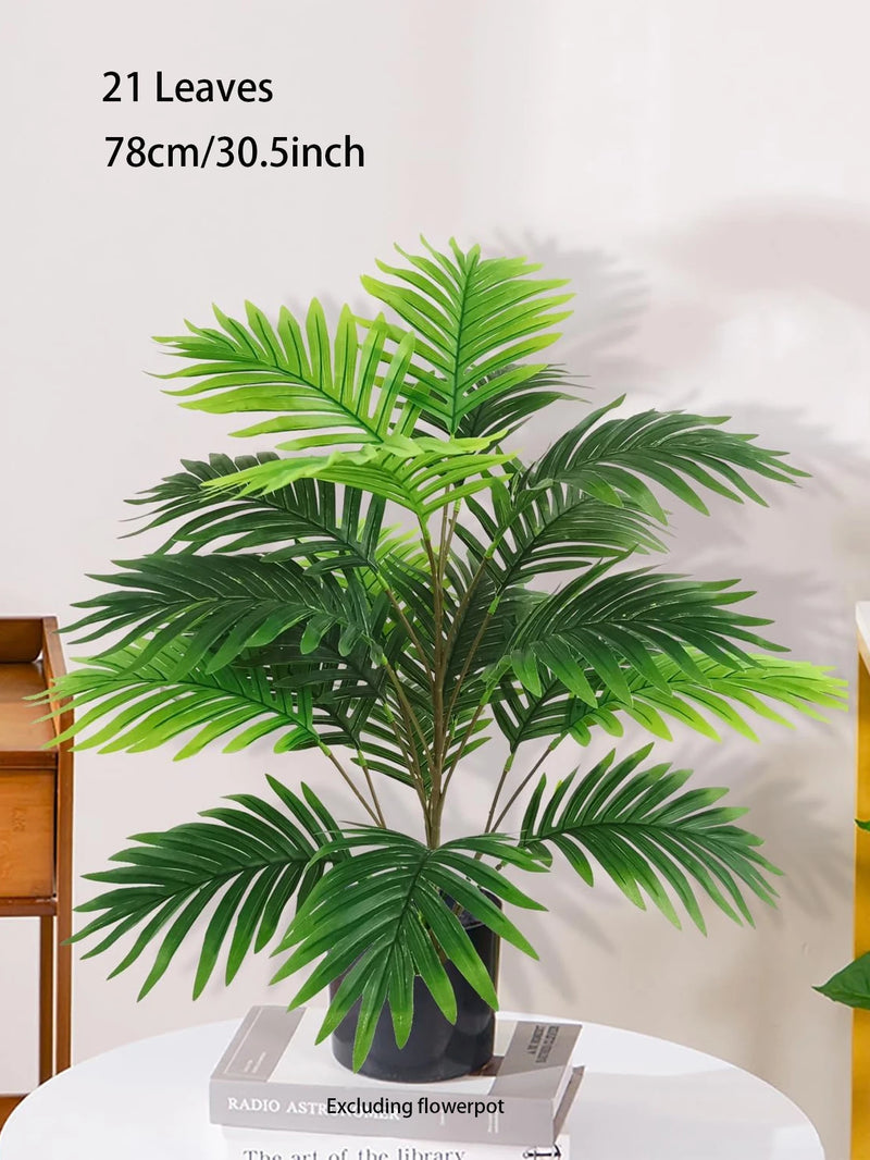70-120cm Large Artificial Palm Tree Plastic Turtle Back Plants Leaf Schefflera Tropical Tree Home Office Party Outdoor Decor