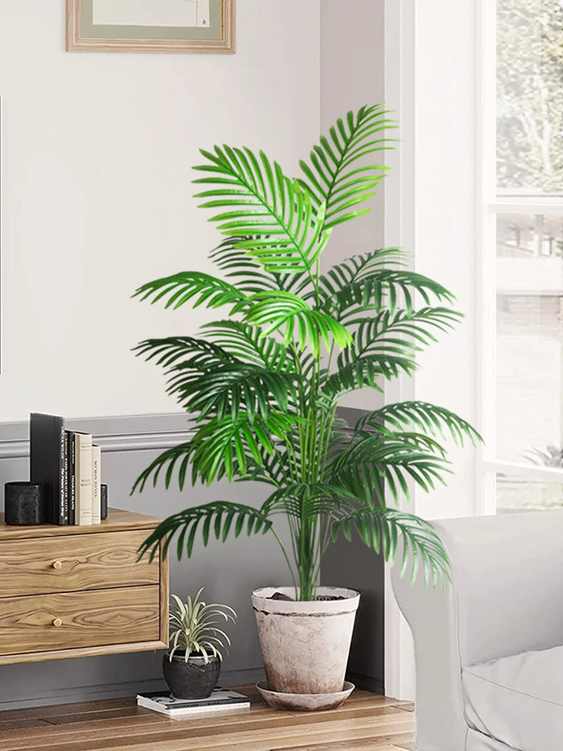 1pc Large Artificial Palm Plants Leaves Faux Fake Tropical Large Palm Tree Imitation Leaf Home Floor Decoration 70-120cm